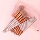 Conjunto 13 Peças Pincéis de Maquiagem com Estojo de Veludo (Cores Sortidas) BM-F1346